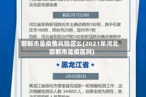 邯郸市是疫情风险区么(2021年河北邯郸市是疫区吗)