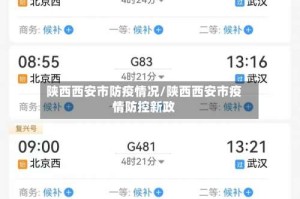 陕西西安市防疫情况/陕西西安市疫情防控新政