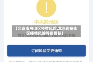 【北京市房山区疫情风险,北京市房山区疫情风险等级最新】