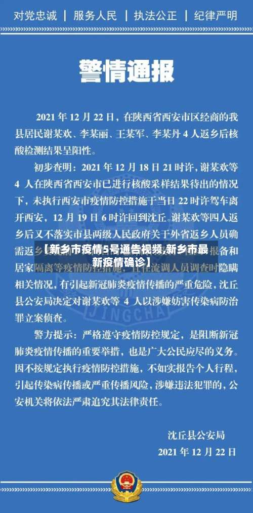 【新乡市疫情5号通告视频,新乡市最新疫情确诊】-第3张图片
