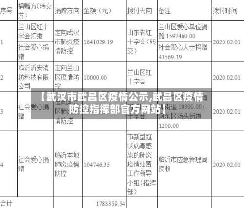 【武汉市武昌区疫情公示,武昌区疫情防控指挥部官方网站】-第1张图片